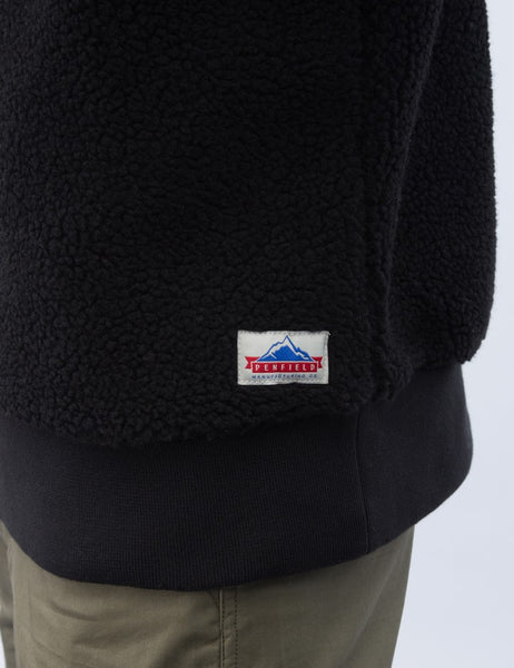 Penfield Men's Black Soldotna Fleece Pullover $109 NWT
