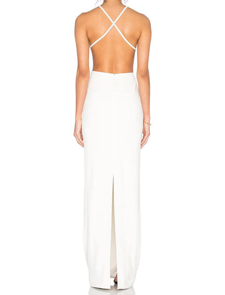 SOLACE London Women's Cream Peniston Maxi Dress NWT