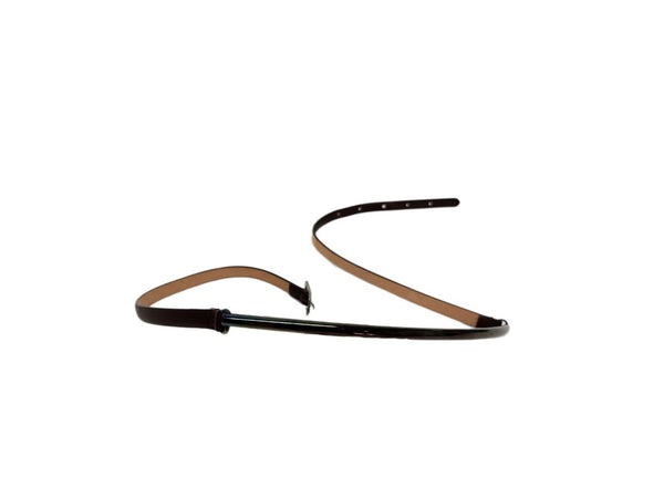 Max Mara Women's Moro Pepaia Leather Buckle Closure Belt Size M NWT