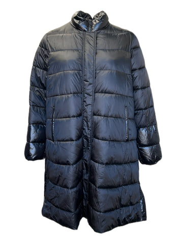 Marina Rinaldi Women's Black Petalo Quilted Jacket NWT