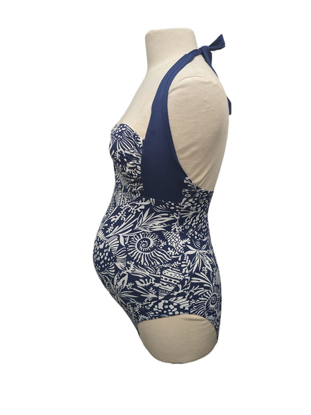 Pez D'or Maternity Navy Sealife One Piece Swimsuit Retail $95 NWT