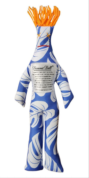 DAMMIT! DOLLS Stress Relief Squishy Classic Palm Leaves Doll Gag Gift 12" NWT