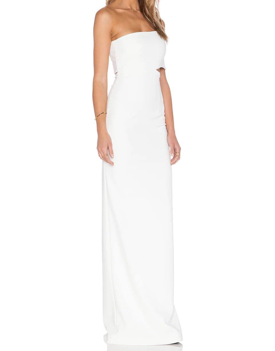 Solace London Women's Cream Piano Maxi Dress Size 2 NWT