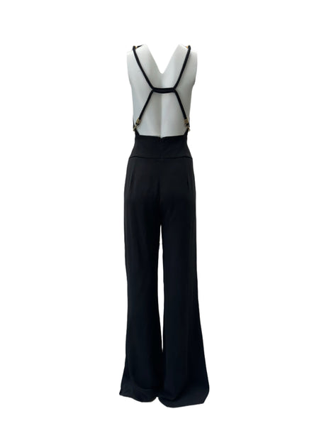 Max Mara Women's Black Placido Jumpsuit Size 14 NWT