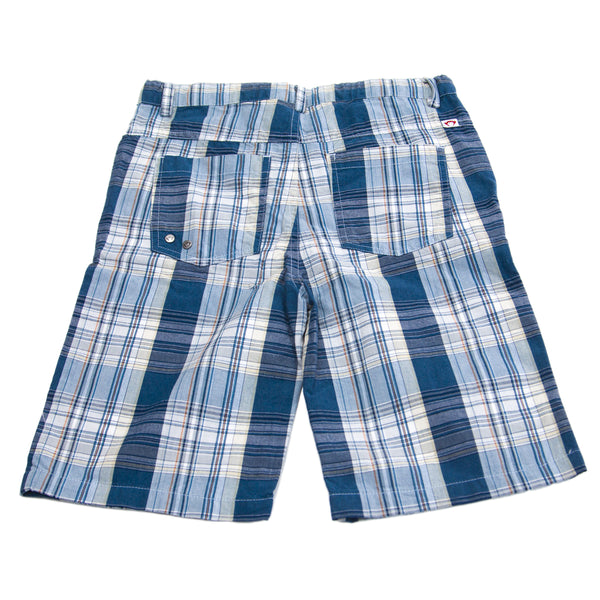 APPAMAN Big Boys' Ocean Blue Plaid Board Shorts $42 NWT