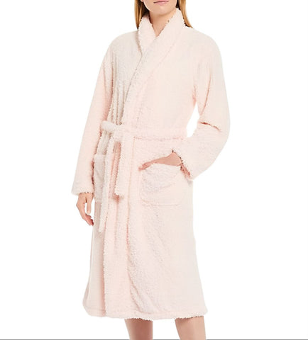 LITTLE GIRAFFE Women's Pink Cozy Stretch Soft Chenille Robe Size 0 NWT