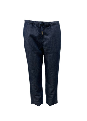 Max Mara Women's Blue Pool Straight Leg High Rise Pants NWT