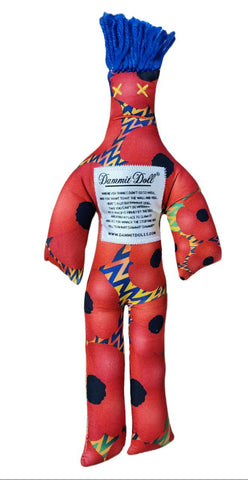 DAMMIT! DOLLS Red Stress Relief Squishy Classic Poppy Doll Gag Gift 12" NWT