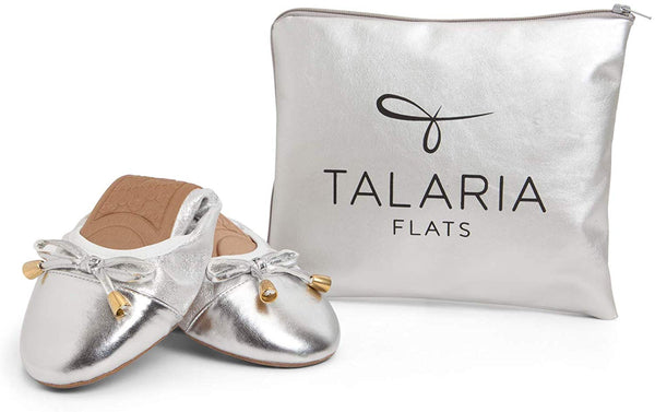 TALARIA Women's Premium Foldable Flats with Pouch $42 NEW