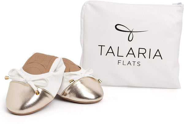 TALARIA Women's Premium Foldable Flats with Pouch $42 NEW