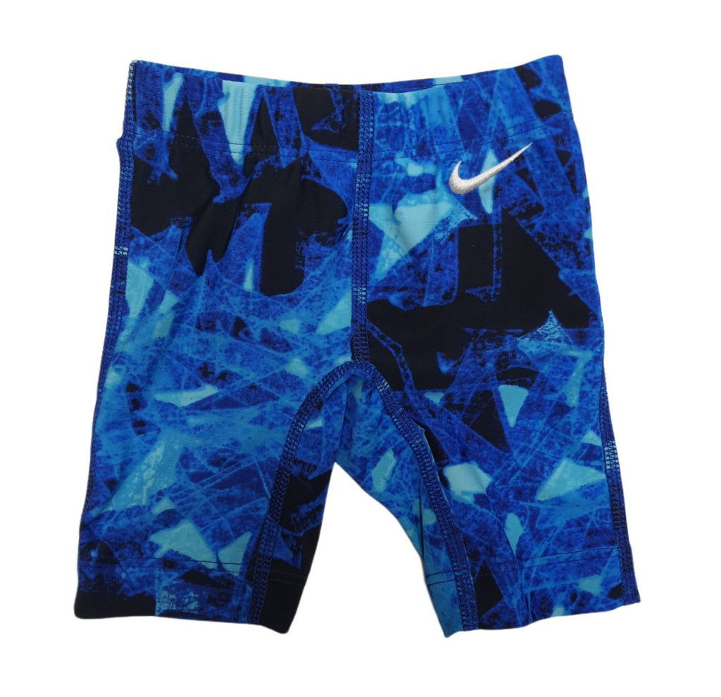 NIKE Boy's Blue Printed Drawstring Breathable Swim Trunks #NESS7008 20 NWT