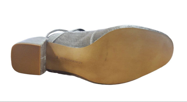 REBECCA MINKOFF Women's Putty Smooth Velvet Brooke Heeled Sandals #M670600 8 NWB