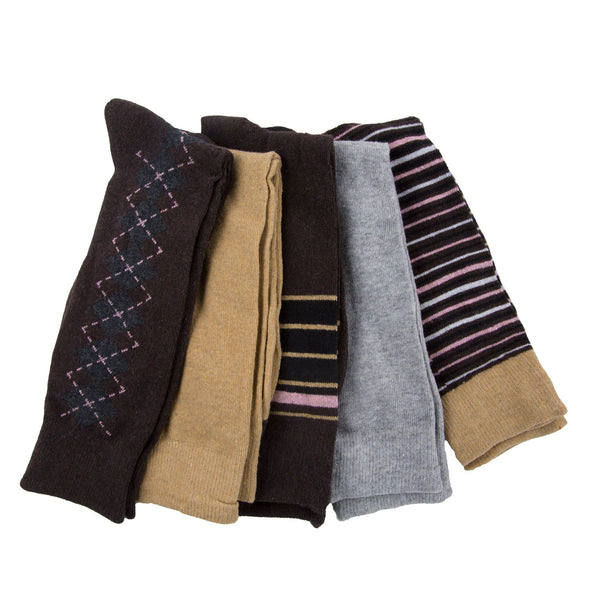 John Weitz Men's 5 Pair Casual Crew Socks Sz 6-12.5 NEW