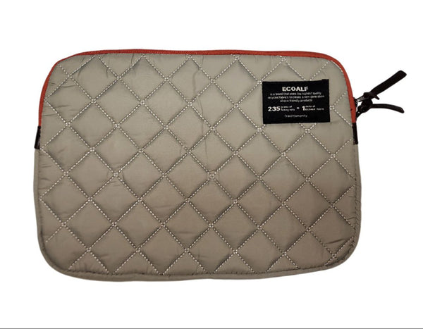 ECOALF Dark Sand MacBook Air/Pro Zip Around Closure Quilted Case $99 NWT