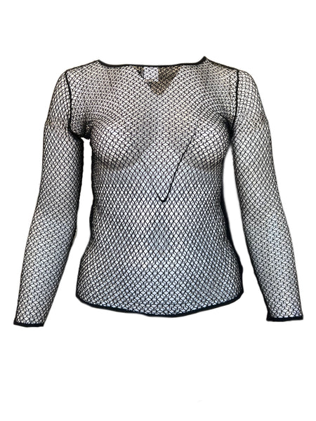 Marina Rinaldi Women's Black Quasari Pullover Shirt NWT