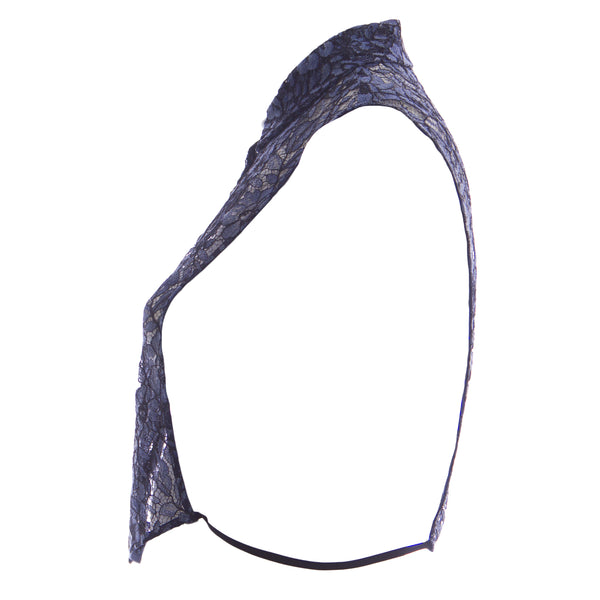 MARINA RINALDI Women's Blue Queen Sheer Lace Vest $470 NWT