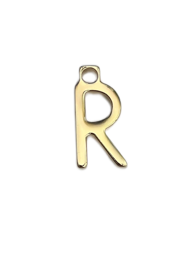 Max Mara Women's Gold Letter Alphabet R Pendant Charm NWT