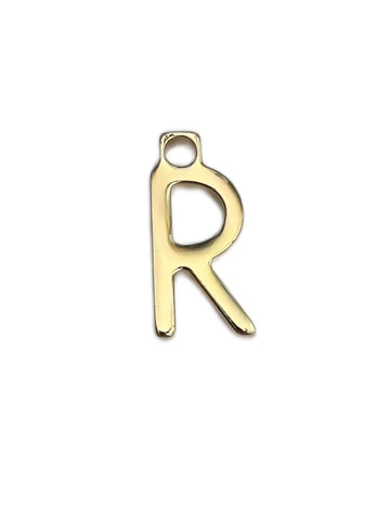 Max Mara Women's Gold Letter Alphabet R Pendant Charm NWT