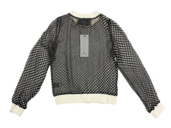 Hanley Mellon Women's Sheer Polka Dot Sweatshirt