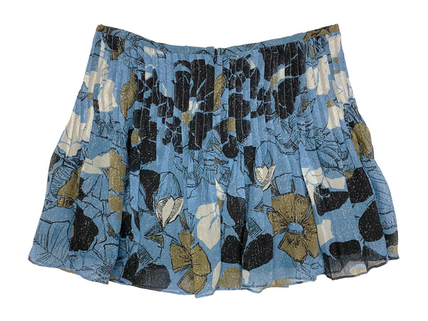 Hanley Mellon Women's Floral Chiffon Pleated Skirt