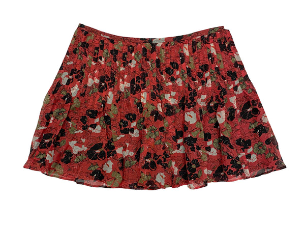Hanley Mellon Women's Floral Chiffon Pleated Skirt