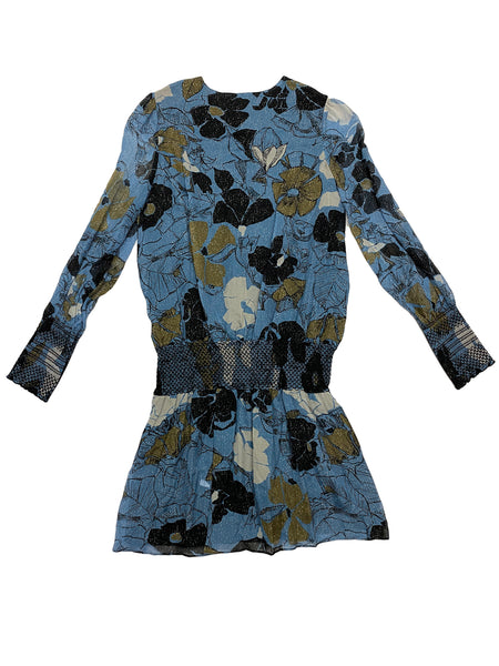 Hanley Mellon Women's Floral Tunic Top with Floral Bib