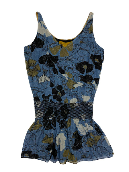 Hanley Mellon Women's Floral Chiffon Mini Tank Dress