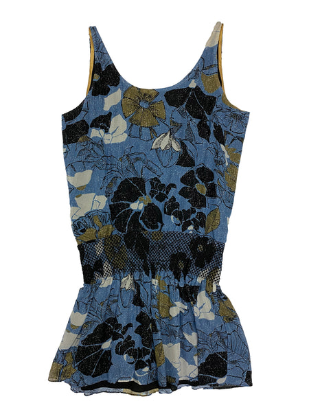 Hanley Mellon Women's Floral Chiffon Mini Tank Dress