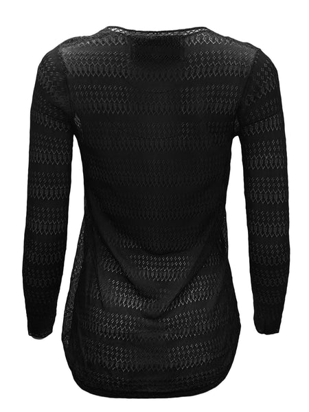 Hanley Mellon Women's Open Front Cardigan Small Black