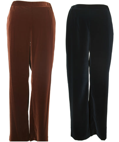 MARINA RINALDI Women's Rarita Velvet Lounge Pants $410 NWT