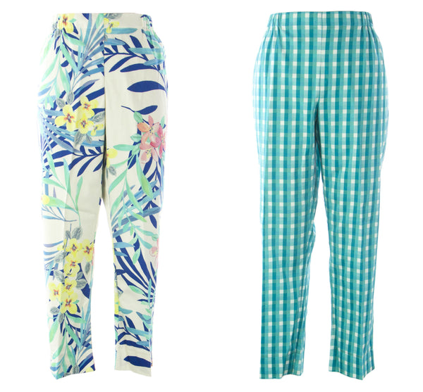 MARINA RINALDI Women's Registro Printed Pants $290 NWT