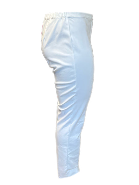 MARINA RINALDI Women's White Remo Slim Fit Dress Pants $255 NWT