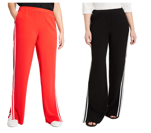 MARINA RINALDI Women's Renata Side Stripe Pants $655 NWT