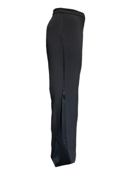 Marina Rinaldi Women's Black Rilievo Straight Leg Pants NWT
