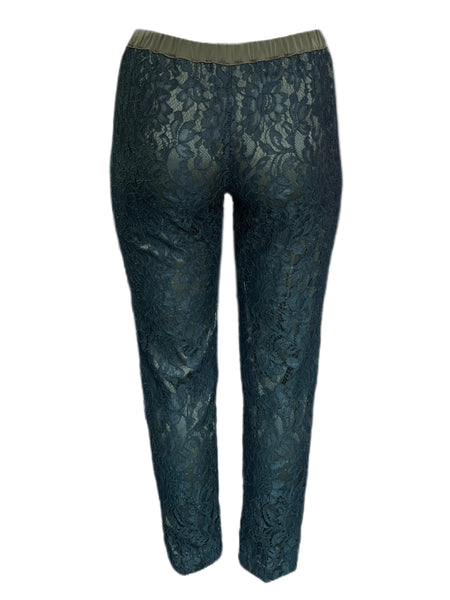 Marina Rinaldi Women's Dark Green Rio Straight Leg Pants Size 8W/17 NWT