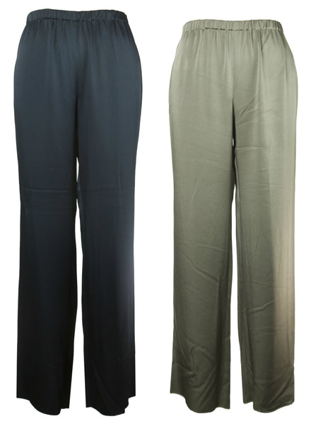 MARINA RINALDI Women's Rodolfo Classical Unhemmed Pants $440 NWT