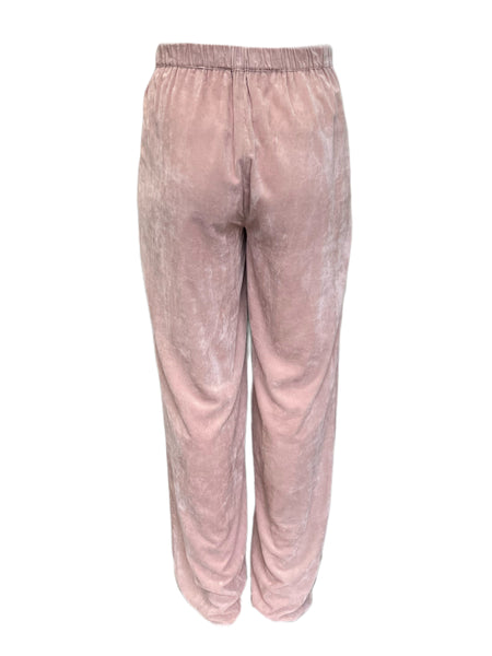 Marina Rinaldi Women's Pink Rabicco Velour Pants NWT