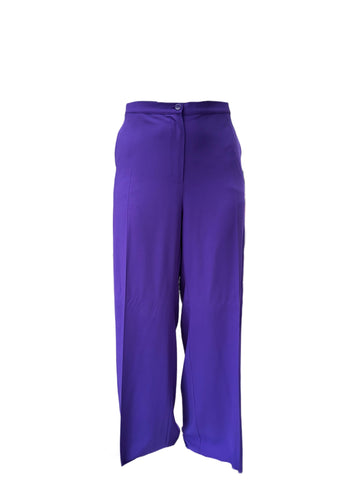 Marina Rinaldi Women's Violet Raccolta Straight Leg Pants NWT