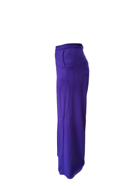 Marina Rinaldi Women's Purple Raccolta Straight Leg Pants NWT