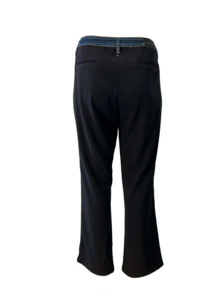 Marina Rinaldi Women's Black Raccolta Mid Rise Pants Size 22W/31 NWT