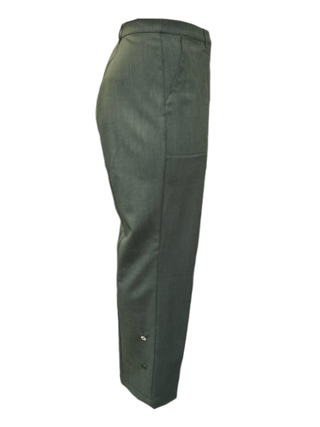 Marina Rinaldi Women's Kaki Racconto Straight Pants NWT