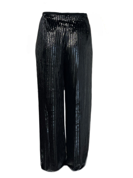 Marina Rinaldi Women's Black Radar Straight Leg Pants NWT