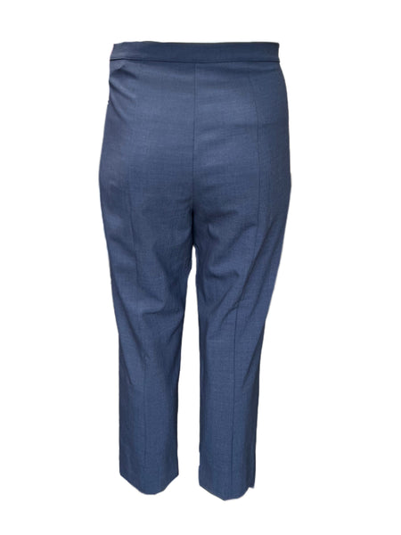 Marina Rinaldi Women's Blue Radiale Straight Leg Pants NWT