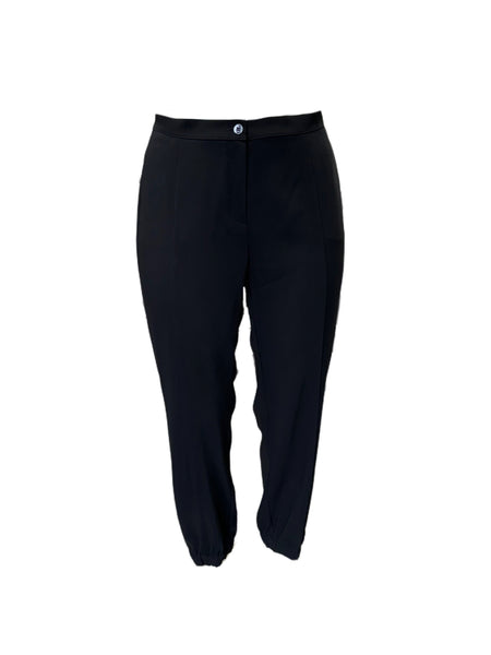 Marina Rinaldi Women's Black Radicale Straight Leg Pants NWT