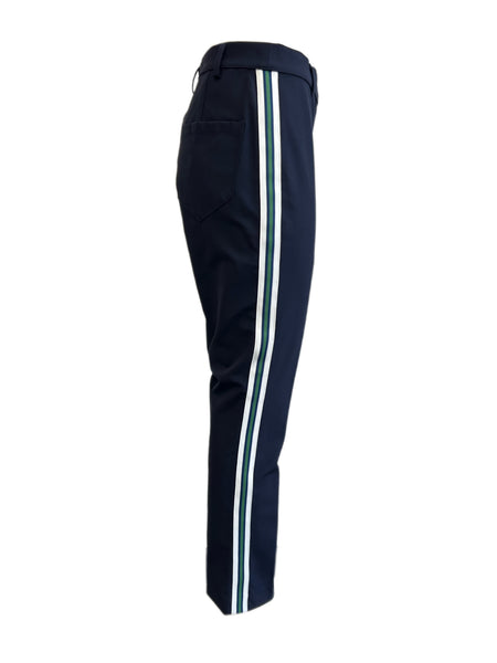 Marina Rinaldi Women's Navy Radicale Slim Fit Stretchy Pants Size 8W/17