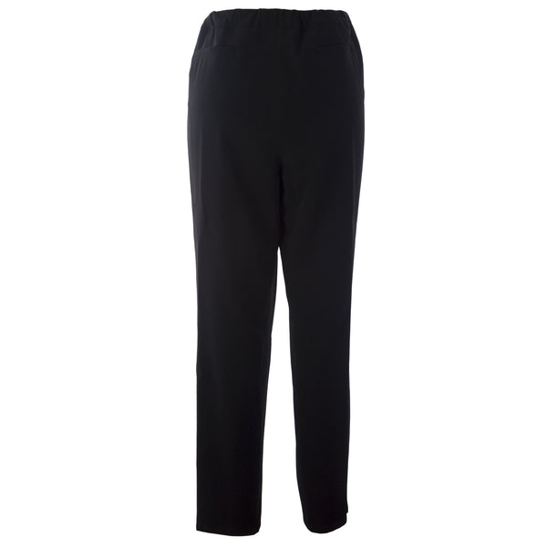 MARINA RINALDI Women's Black Radici Pants W/Side Stripe $260 NWT