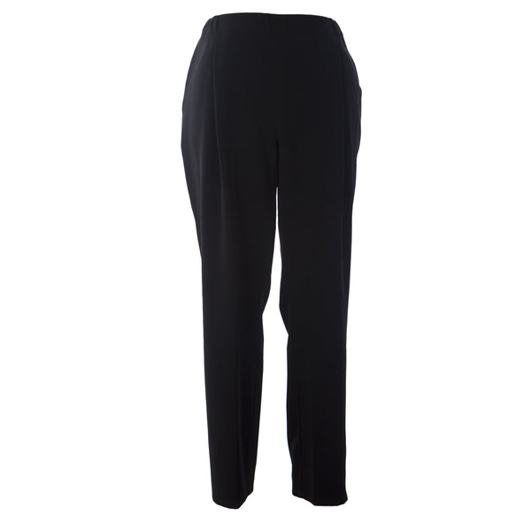 MARINA RINALDI Women's Black Radici Pants W/Side Stripe $260 NWT