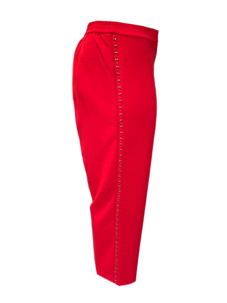 Marina Rinaldi Women's Red Radioso Straight Leg Pants NWT