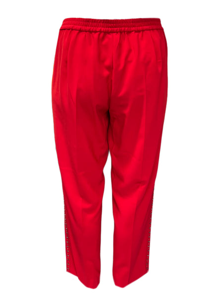Marina Rinaldi Women's Red Radioso Straight Leg Pants NWT