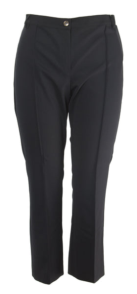 MARINA RINALDI Women's Black Raffa Slim Fit Trousers $380 NWT